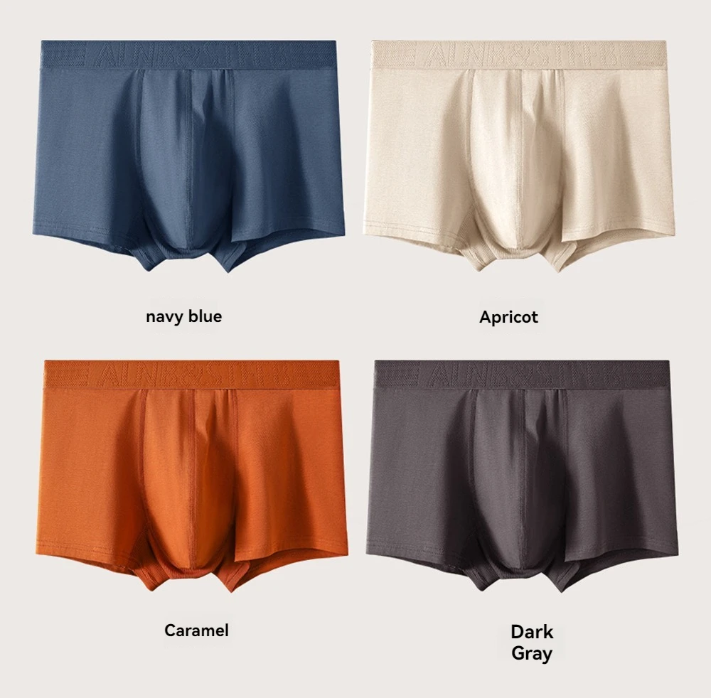 3PCS/Pack 100% Cotton Antibacterial Boxers Hombre Double-layer Breathable Hygroscopic U Pouch Underwear Fashion Men's Panties 3PCS/Pack 100% Cotton Antibacterial Boxers Hombre Double-layer Breathable Hygroscopic U Pouch Underwear Fashion Men's Panties