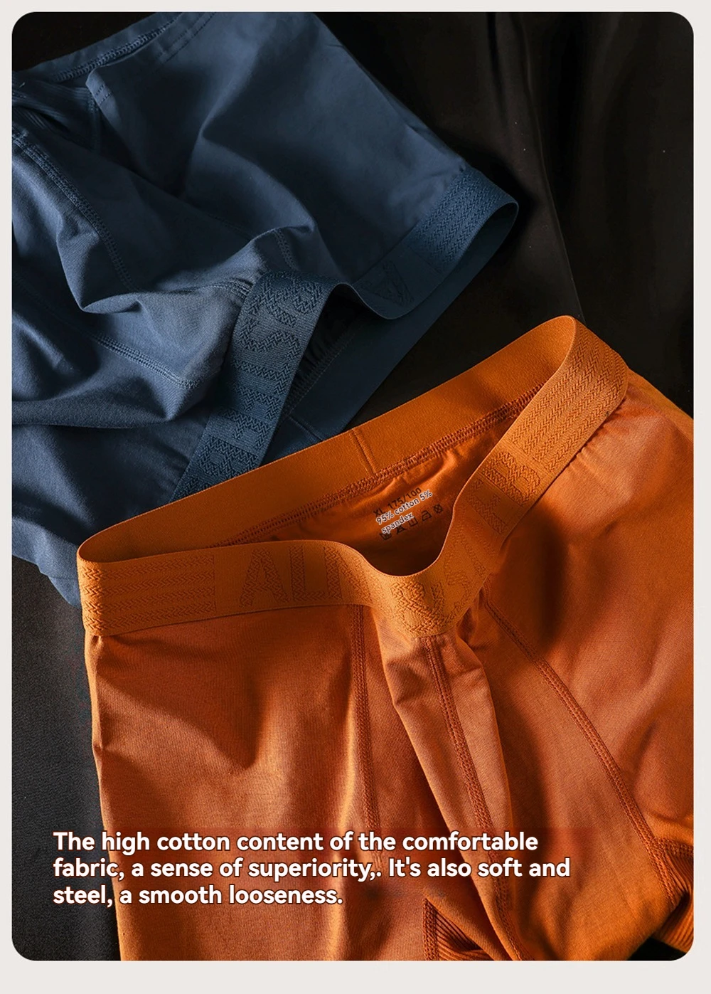 3PCS/Pack 100% Cotton Antibacterial Boxers Hombre Double-layer Breathable Hygroscopic U Pouch Underwear Fashion Men's Panties 3PCS/Pack 100% Cotton Antibacterial Boxers Hombre Double-layer Breathable Hygroscopic U Pouch Underwear Fashion Men's Panties