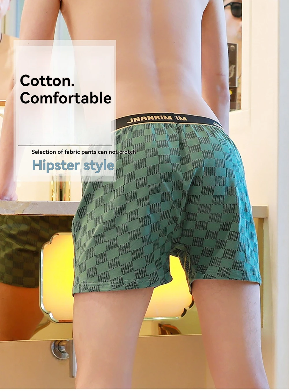 3PCS/Pack 95% Cotton Soft Plaid Alo Boxers Hombre Loose Breathable Hygroscopic Mens Shorts Sport High Elastic Waist Underwear 3PCS/Pack 95% Cotton Soft Plaid Alo Boxers Hombre Loose Breathable Hygroscopic Mens Shorts Sport High Elastic Waist Underwear