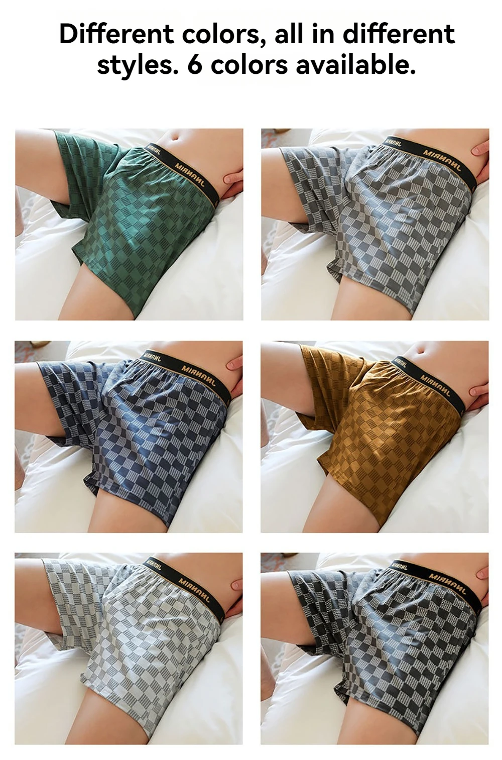 3PCS/Pack 95% Cotton Soft Plaid Alo Boxers Hombre Loose Breathable Hygroscopic Mens Shorts Sport High Elastic Waist Underwear 3PCS/Pack 95% Cotton Soft Plaid Alo Boxers Hombre Loose Breathable Hygroscopic Mens Shorts Sport High Elastic Waist Underwear