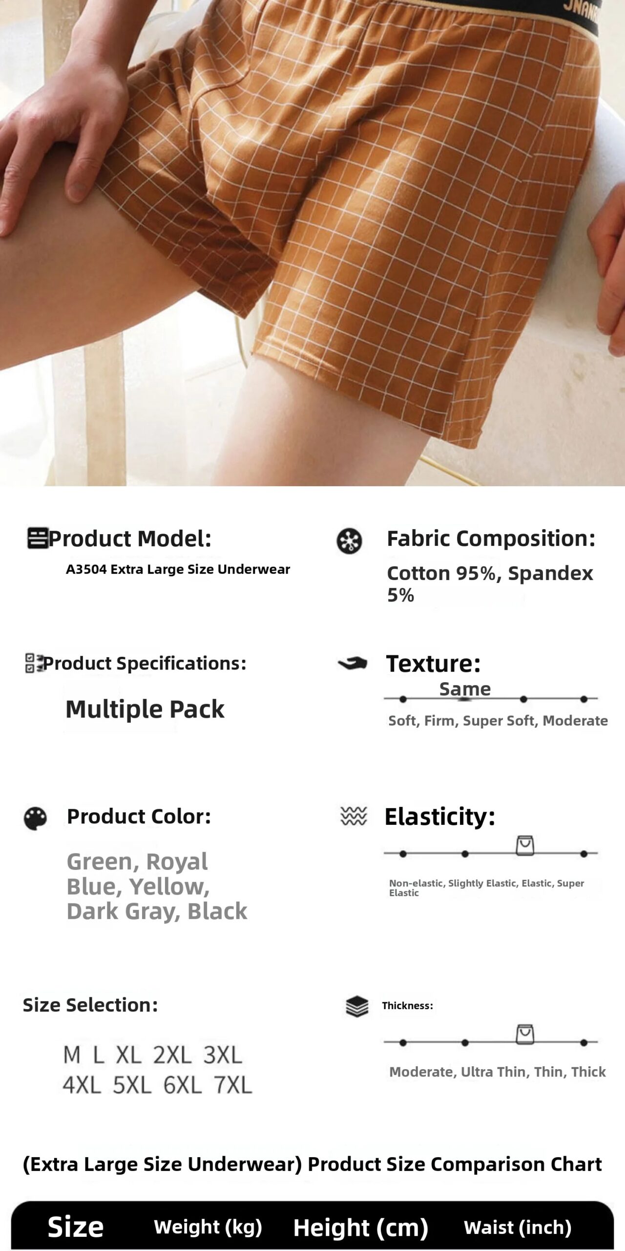 High Waist Loose Fit Pure Cotton Antibacterial Men's Boxer Shorts Breathable Comfortable Summer Underwear Four Corner Briefs High Waist Loose Fit Pure Cotton Antibacterial Men's Boxer Shorts Breathable Comfortable Summer Underwear Four Corner Briefs