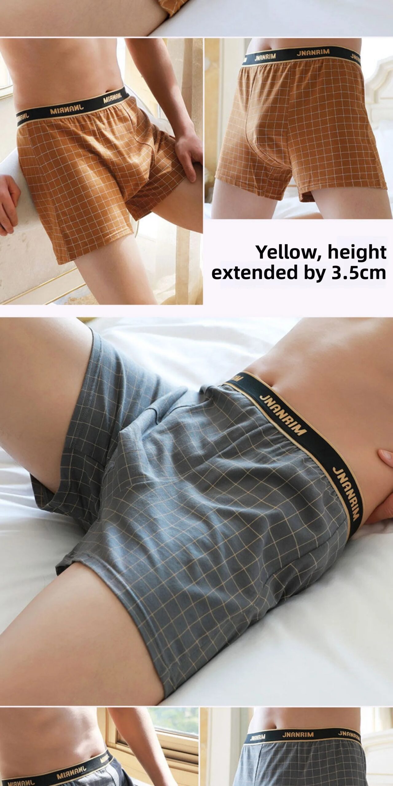 High Waist Loose Fit Pure Cotton Antibacterial Men's Boxer Shorts Breathable Comfortable Summer Underwear Four Corner Briefs High Waist Loose Fit Pure Cotton Antibacterial Men's Boxer Shorts Breathable Comfortable Summer Underwear Four Corner Briefs